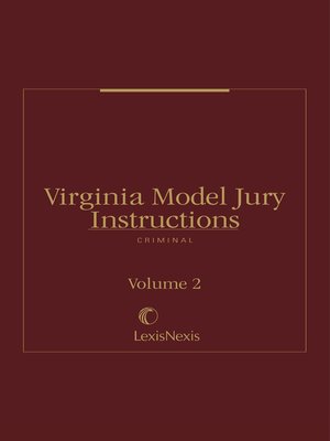 cover image of Virginia Model Jury Instructions - Criminal
